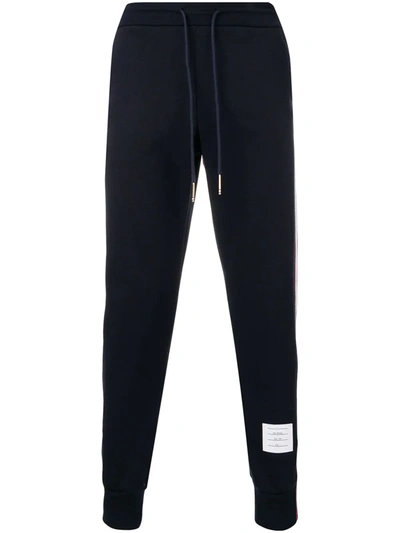 THOM BROWNE RWB STRIPE LOOPBACK TRACK PANTS