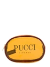 EMILIO PUCCI EMILIO PUCCI LOGO印花化妆包 - 橘色