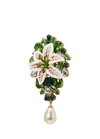 DOLCE & GABBANA FLOWER BROOCH,WPL6L1 W1111 ZOO00