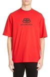 BALENCIAGA BB LOGO GRAPHIC TEE,578139TEV48