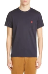 BURBERRY PARKER EMBROIDERED LOGO T-SHIRT,8014022