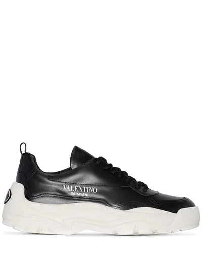 Valentino Garavani Go Logo Sneakers In Black