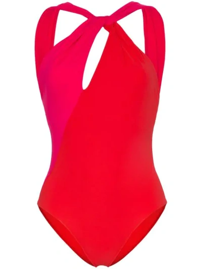 Araks Venetia Two-tone Swimsuit In Red