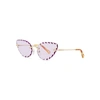 CHLOÉ ROSIE GOLD-TONE CAT EYE SUNGLASSES,3045274