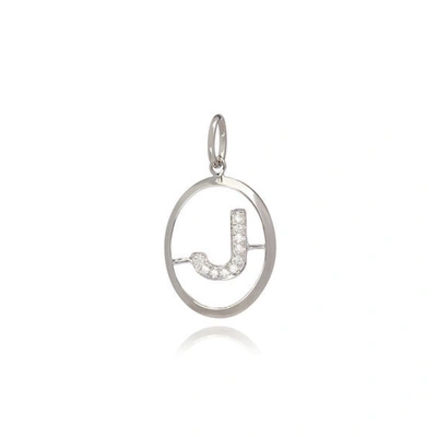 Annoushka White Gold And Diamond J Pendant