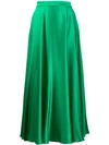 Msgm Silk-blend Satin Maxi Skirt In 36