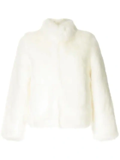 Unreal Fur Fur Delicious人造皮草夹克 - 白色 In White