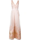 MARCHESA NOTTE EMBROIDERED GOWN