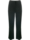 KARL LAGERFELD DOTTED TAILORED TROUSERS
