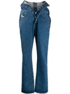 DIESEL RED TAG FOLDOVER WAIST JEANS
