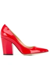 SERGIO ROSSI BLOCK HEEL PUMPS