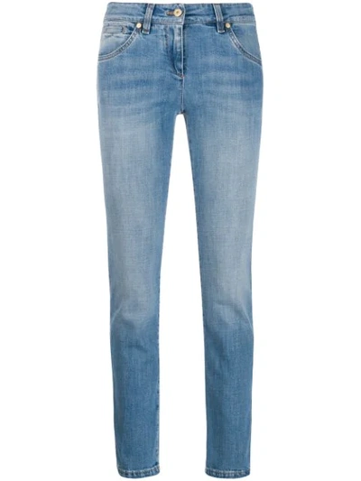Brunello Cucinelli Low-rise Slim-leg Jeans In Blue
