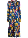 La Doublej Good Witch Midi Dress In Blue