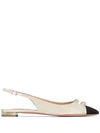 AQUAZZURA MONDAINE FLAT SLINGBACK PUMPS