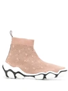 RED VALENTINO RED VALENTINO SOCK SNEAKERS - PINK