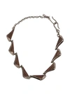 Tobias Wistisen Multi Plate Necklace In Brown