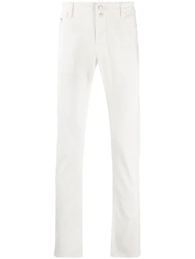 Jacob Cohen Jeans Mit Schmalem Bein In White