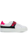 DSQUARED2 DSQUARED2 TOUCH STRAP LOGO SNEAKERS - WHITE