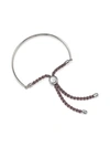 Monica Vinader Engravable Petite Fiji Friendship Bracelet In Silver