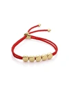 MONICA VINADER LINEAR BEAD CORAL BRACELET