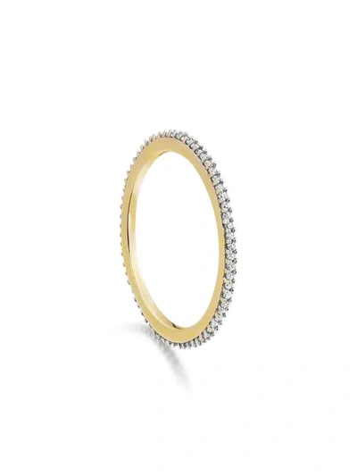 Monica Vinader Skinny Eternity Diamond Ring In Gold