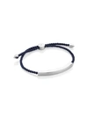 Monica Vinader Linear Large Bracelet In Blue