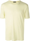 Atm Anthony Thomas Melillo Slub Knit Space Dye Tee In Yellow