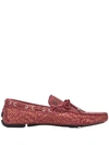 JUST CAVALLI snake effect loafers