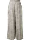 LAYEUR CHECKED TAILORED TROUSERS