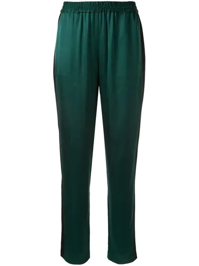 Layeur Elasticated Waist Trousers In Green