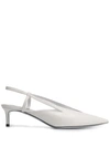 GIVENCHY GIVENCHY KITTEN HEEL PUMPS - WHITE