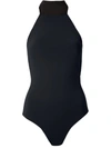 Amir Slama Sleeveless Body Top In Black
