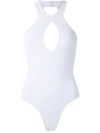 AMIR SLAMA CENTRAL KEYHOLE BODY TOP