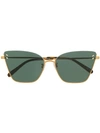 STELLA MCCARTNEY STELLA MCCARTNEY EYEWEAR STELLA ESSENTIALS SUNGLASSES - GREEN