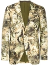 ETRO ETRO JUNGLE PRINT SOFT BLAZER - YELLOW