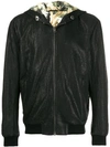 ETRO ETRO LEATHER BOMBER JACKET - BLACK