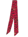 ANDAMANE ANDAMANE SHORT PRINTED SCARF - RED