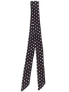 ANDAMANE ANDAMANE SHORT PRINTED SCARF - BLACK