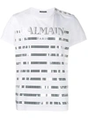BALMAIN BALMAIN 镜面正方形细节T恤 - 白色