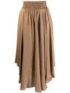 FABIANA FILIPPI FABIANA FILIPPI 中长不对称半身裙 - 棕色