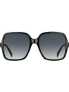 GIVENCHY GIVENCHY EYEWEAR OVERSIZED SLIM SQUARE FRAME SUNGLASSES - BLACK