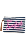 MC2 SAINT BARTH PARISIENNE STRIPED CLUTCH