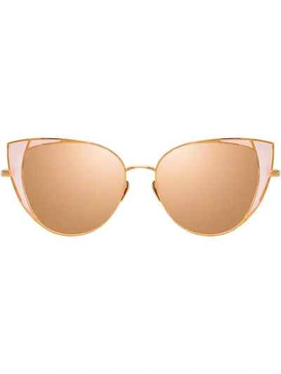 Linda Farrow Lfl855 Sunglasses In Gold