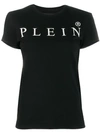 PHILIPP PLEIN PHILIPP PLEIN PRINTED LOGO T-SHIRT - BLACK