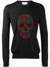 Alexander Mcqueen Skull Motif Jumper In Black