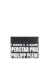 Philipp Plein Logo Print Cardholder In Black