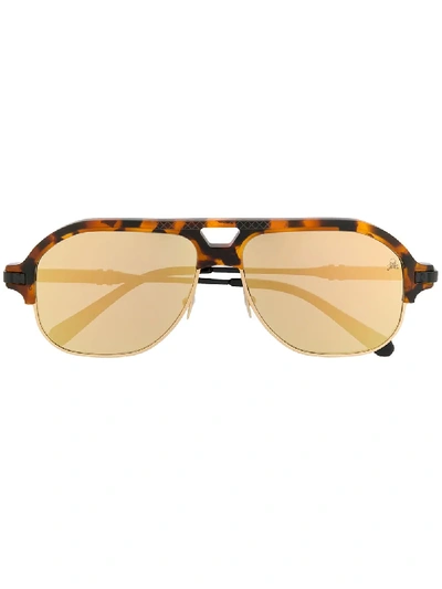 Philipp Plein Aviator Frame Sunglasses - Black