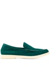 ANDREA VENTURA ANDREA VENTURA SAILOR STYLE LOAFERS - GREEN