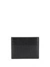 FERRAGAMO SALVATORE FERRAGAMO GANCINI EMBOSSED CARDHOLDER - 黑色