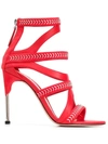 ALEXANDER MCQUEEN EMBELLISHED STRAPPY SANDALS